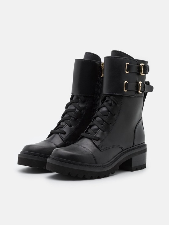 Dkny Shoes - NWT DKNY Bart Lace-Up Buckled Lug Sole Boots Women's Size 11